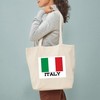 CafePress Italy Flag Tote Bag Reusable Natural Beige Canvas Shopping