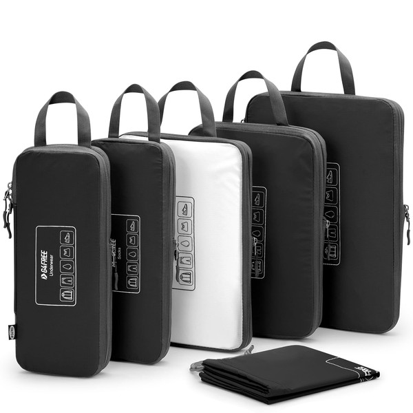 G4Free 6-Piece Set Compression Packing Cubes & Packing Cubes &