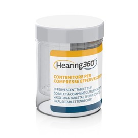 Hearing360 Reinigungsbecher für Hörgeräte – Verwendung mit Brausetabletten – schnelle Hygiene von Rohren und Kuppeln