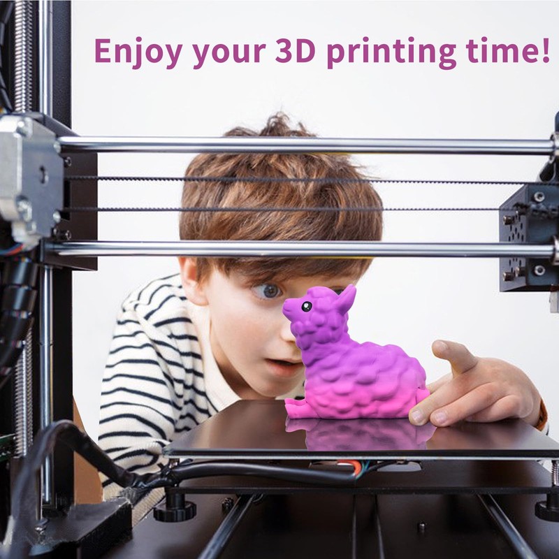 iSANMATE PLA+ Rainbow Filament, Gradient Multicolors, Color Change, 3D Printing