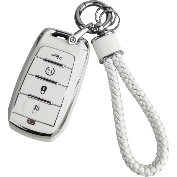 JOYEAR for Dodge Keychain with Key Fob Cover Compatible with