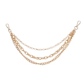 Gold Pants Chain for Men & Women, Multi-Layer Hip Hop Jean Chain Wallet Belt Keychain Accessory for Punk Goth Rock Fashion