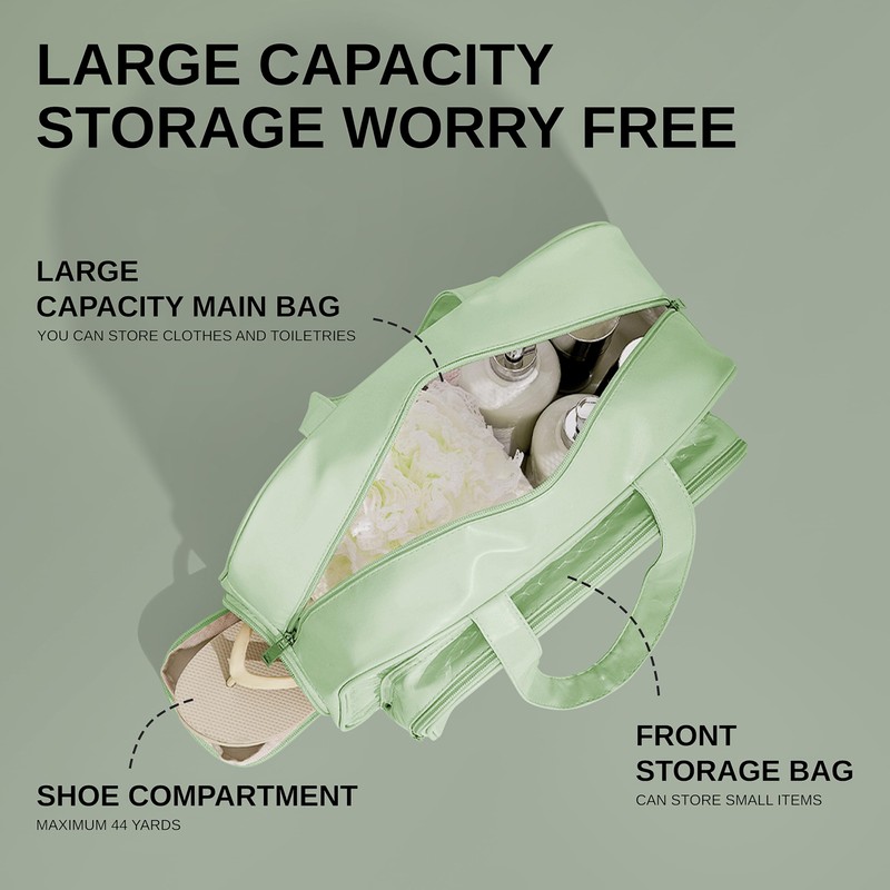 TALOMON Transparent PVC & PU Clear Travel Toiletry Bag -