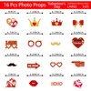 Valentines Day Decorations Photo Booth Props Red Glittery Valentines Day
