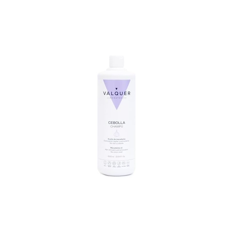 VALQUER Shampoo de Cebolla Regulador del Pelo Graso 1 L