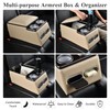 Coverado Car Center Console, Universal Rear Bench Seat Consoles, Truck