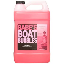 Babe’s Boat Bubbles – High-Sudsing Boat Wash Soap – Safe for Gelcoat, Won’t Strip Wax – pH Balanced & Biodegradable Marine Cleaner - 1 Gallon