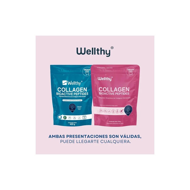 Péptidos Bioactivos De Colágeno Hidrolizado 750 Gr Wellthy
