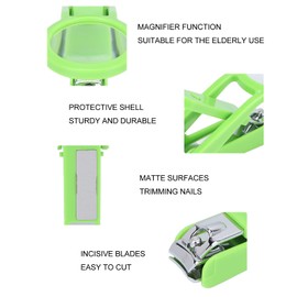 Nail Cutter,Nail Clippers with Magnifying Glass,Stainless Steel Adjustable Fingernail Toenails Cutter,Professional Nail Trimmer Reduce Eye Strain & Easy Grip for Elderly