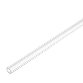 MECCANIXITY Acrylic Pipe Rigid Round Plastic Clear Tube 3mm(1/8 inch) ID 6mm(1/4 inch) OD 305mm(12") for Lamps and Lanterns, Water Cooling System 2pcs