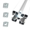 120 PCS T Sliding Square Guiding Nuts for 2020 Series