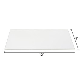 Better Display Cases Acrylic Mirror Sheet 12" x 8" (Set of 12) - Great for Craft Projects, Classrooms and Home Furnishings (A072/M101)