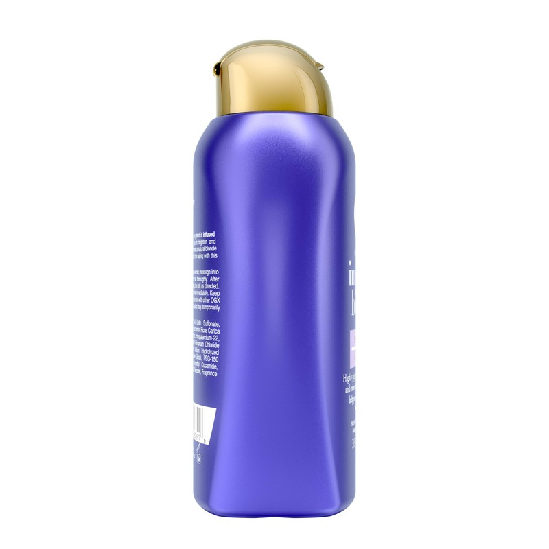 OGX Impecca-Blonde Purple Toning Shampoo, 13 fl oz