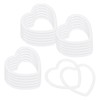 M METERXITY 20pcs Dream Catcher Rings 2.4 Inch Plastic Heart