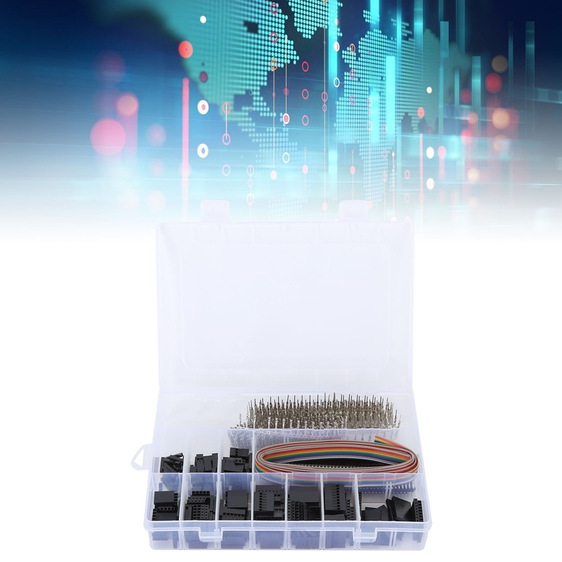 666pcs Pin Connector Brass ABS AntiOxidation Coating Crimp Adapter for