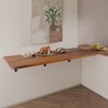 IAE Floating Wall Mounted Folding Table Desk with Pine Wood,55"