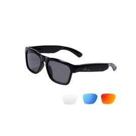 OhO sunshine - Gafas de sol Bluetooth OHo, con control de voz y gafas inteligentes con forma de oreja abierta, escuchan música y llamadas con subir y bajar el volumen, gafas de audio Bluetooth 5.0 y resistentes al agua IP44