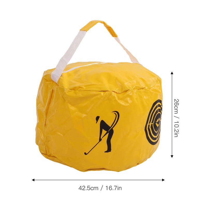 Golf Hitting Bag Waterproof PVC Smoothing Surfaces Zipper Design Golf