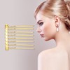 VOCOSTE 4 Pcs No Slip Hair Side Combs Accessories, Metal,