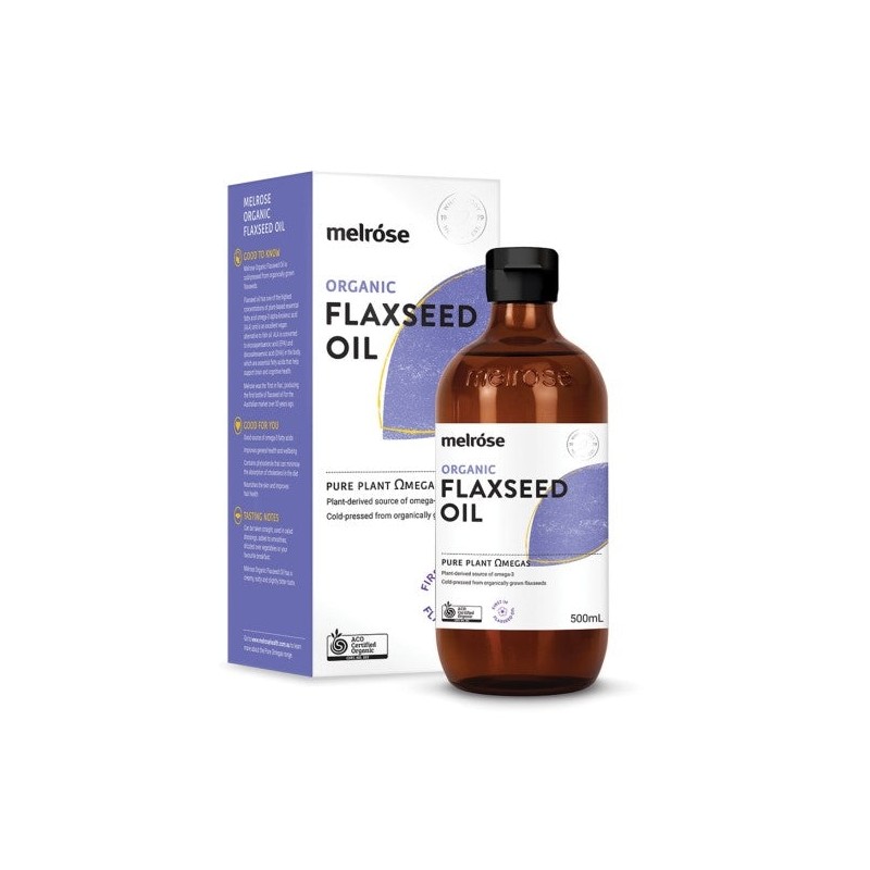 Melrose Certified Organic Flaxseed Oil 500ml