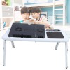 Portable Foldable Stand Table with Tray & Cool Fan Laptop