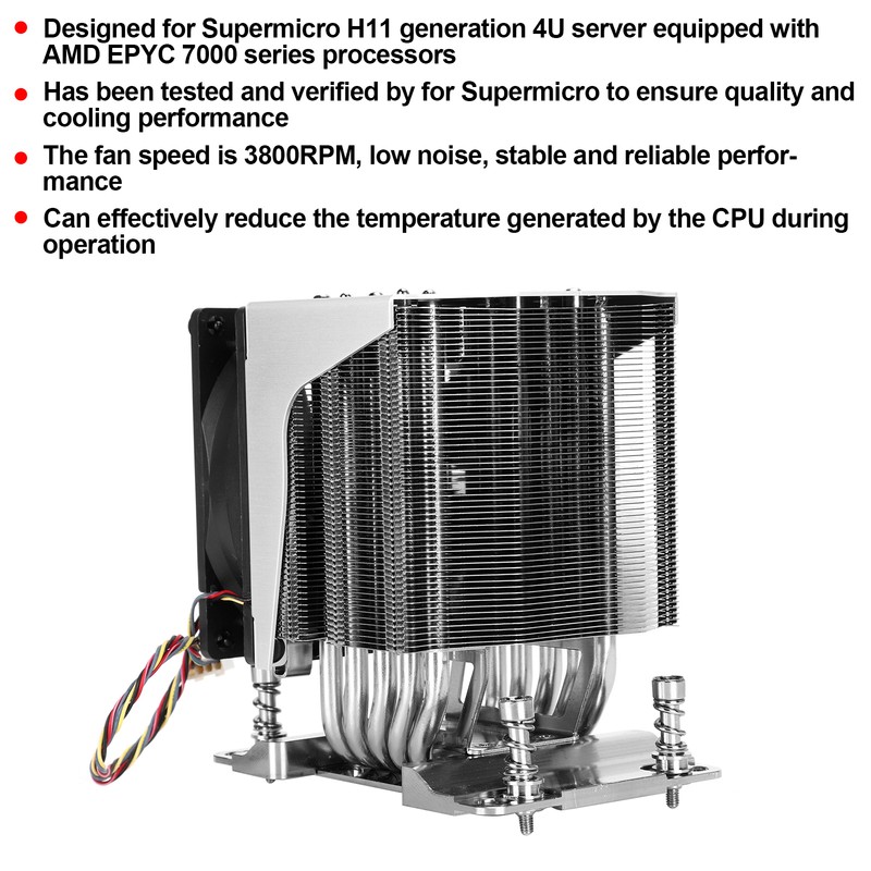 CPU Cooler Cooling Fan Radiator Computer Supplies SNKP0064AP4 AMD EPYC