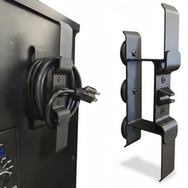 XOIEPZE Magnetic Power Cord Organizer, Keeping Cords Neat and Tangled Free, Strong Magnet, Compatible with Most Pellet Smoker Grill Accessories, Suit for Traeger Accessories Power Cord Holder (black)