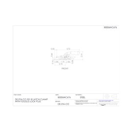 DE-STA-CO 331-R Latch Clamp with Toggle Lock Plus
