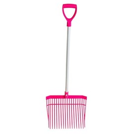 Red Gorilla PC Bedding Fork with Short D Handle Pink