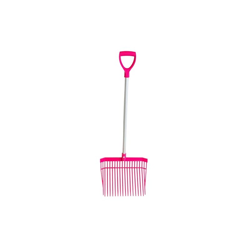 Red Gorilla PC Bedding Fork with Short D Handle Pink