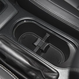 Auovo Anti Dust Mats Compatible with Subaru Forester Accessories 2014-2018 Interior Door Compartment Liners Cup Holder Coasters Center Console Liners 13pcs(Black)