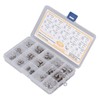 75Pcs Stainless Steel Threaded Inserts Nuts Assortment Tool Kit for