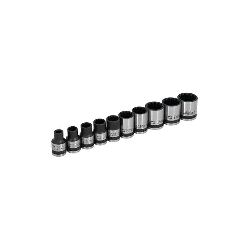 Performance Tool W38194 3/8-Inch Drive Universal Spline Socket Set ,