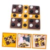 Kisangel 4-in-a-Row Chess Game Board Wooden 2 Player Chess Set