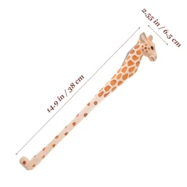 NIYANGLE Back Scratcher Wooden,Hand Crafted Animal Backscratcher Body Relaxation Massager for Scratching Itches Best Gift for Parents, Friends, Yourself and More (Giraffe)