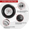 LTNICER (2-Pack) 11x4.00-5 Flat-Free Lawn Mower Tires and Wheels, 3.4"