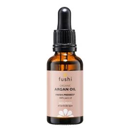 Fushi Organic Virgin Moroccan Argan Oil 30ml Unrefined Pure Natural Cold Pressed High Vitamin E For Frizzy Dry Damaged Hari & For Body and Face