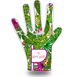 girls golf Birdie Women's Left Hand Glove XS White/Green