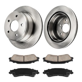 PHILTOP Rear Brake Pads and Rotors kit Fit for GMC 1997-2001 Jimmy, 11” Brake kit Rear Brakes Rotors Automotive Replacement Brake kits