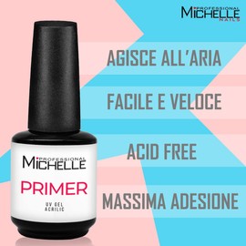 michellenails Primer (15ML) Nail Adhesion Promoter Increase Resistance and Duration Suitable for all Gel, Acrylgel, Acrylic and Semi-Permanent Systems