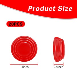 ijuicy 20 PCS Car Door Edge Guards, Multifunctional Silicone Buffer Cushion Car Door Protector Edge Guards, Car Door Shock Absorber Cushion, Universal for Most Cars (Red)