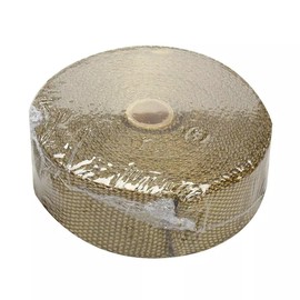 1 Rolls x Titanium Lava Header Manifold Exhaust Heat Wrap Tape 20 Ties 2" X 50ft