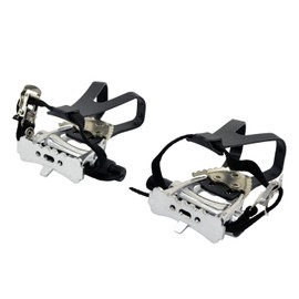 FPD NWL-363 Road Bike Pedals with Integrated Toe Clips Cages Straps, FD2333