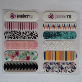Jamberry Nail Wrap Sample Sheets 2016 Retired Designs! Animal Print Floral Pink