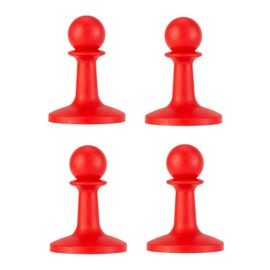 SANLIKE Pole End Cap, Pole End Lock, Insulated, Lightning Prevention, Pole Cap, Pole End Stopper, Camping, Rope Shedding Prevention, Compact, Tent Pole Lock, Camping Equipment (Pack of 4, Red)