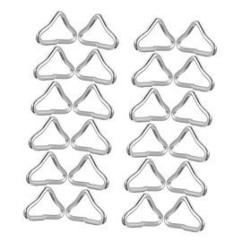 WHAMVOX 24pcs Trampoline Replacement Parts: Heavy-Duty Triangle Buckles for Trampoline Repair - Galvanized Steel Rings for Home & Gym Use