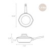 Kitchen Flower 3-in-1 Ceramic Nonstick Stir-Fry Pan with Lid –