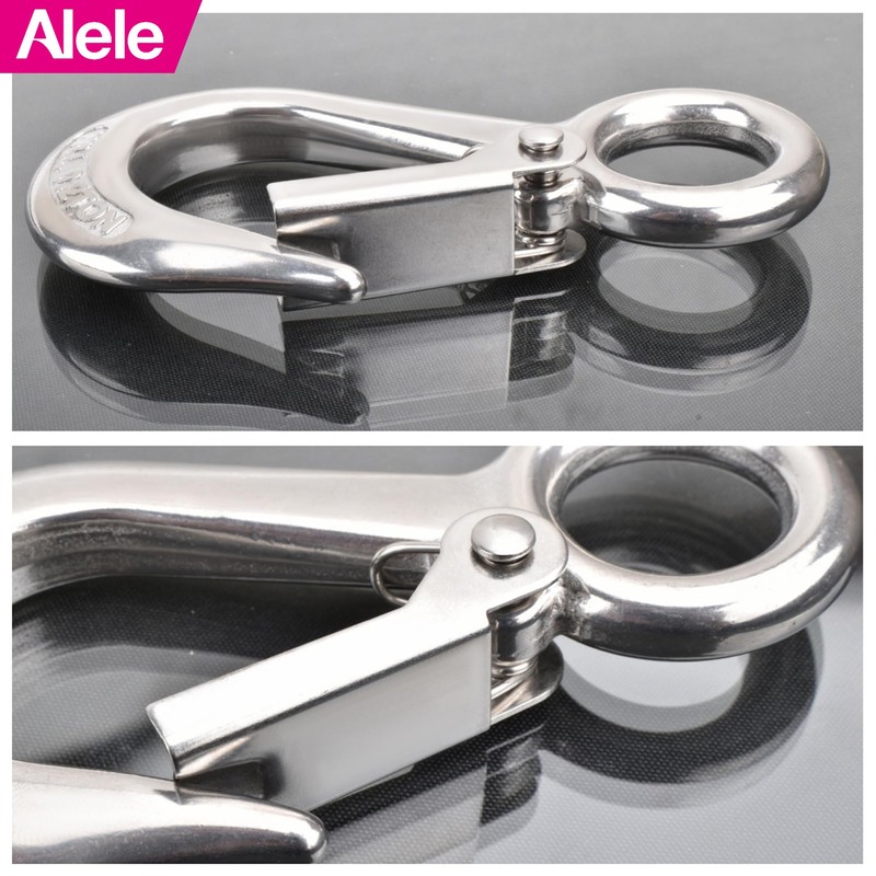 Alele Grab Hooks,Slip Hooks,304 Stainless Steel Lifting Hook Rigging Accessory,440
