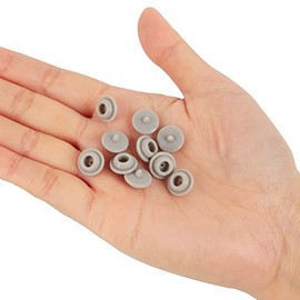 MEASUREMAN Paquete de 10 tapones de sellado de aceite de silicona gris, tapa de aceite de goma para medidor de presión relleno de líquido