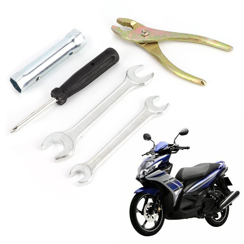 Motor Repair Screwdriver, Metal Motorcycle Repair Tool Kit Wrench +